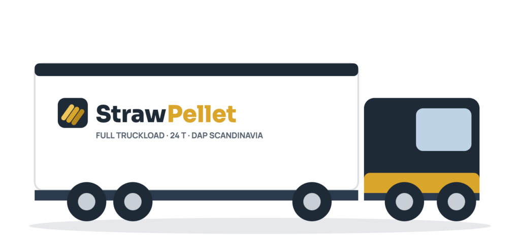 StrawPellet truck illustration